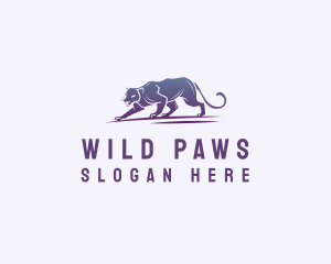 Wild Panther Animal logo