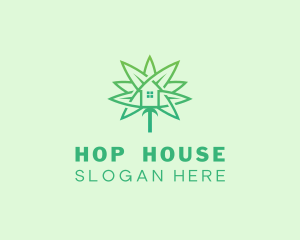 Leaf House Property logo design