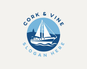 Nautical Vessel Sailboat Logo