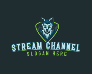 Wolf Husky Streaming logo design