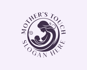 Mother Baby Breastfeeding logo design