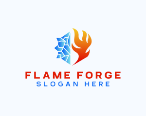 Frozen Ice Fire logo design