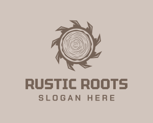 Rustic Lumberjack Tool logo design