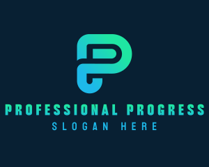 Digital Professional Letter P logo design