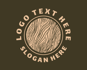 Texture - Round Wood Tree Texture logo design