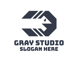 Gray Octagon Snake logo