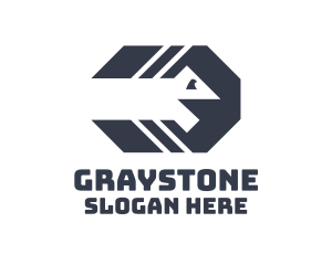 Gray Octagon Snake logo