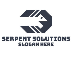 Gray Octagon Snake logo