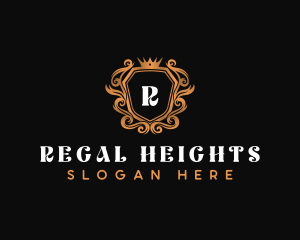 Regal Crown Shield logo design