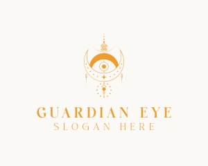 Bohemian Crescent Eye logo design