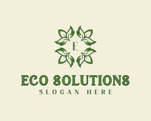 Leaves Eco Gardening logo design