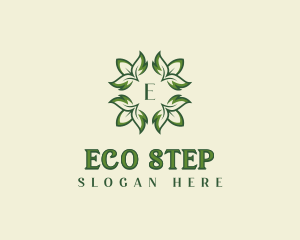 Leaves Eco Gardening logo design