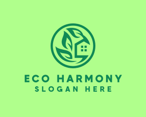 Eco Green Home logo design