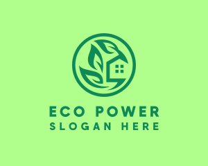 Eco Green Home logo design