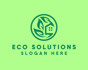 Eco Green Home logo design