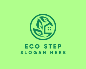 Eco Green Home logo design