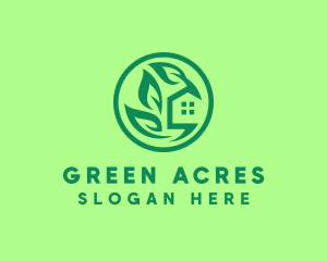 Eco Green Home logo design