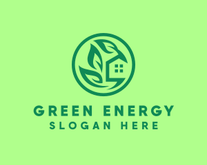 Eco Green Home logo design