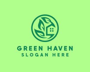 Eco Green Home logo design