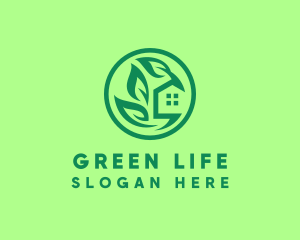 Eco Green Home logo design