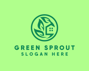 Eco Green Home logo design