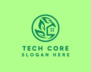 Eco Green Home logo design