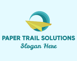 Paper Plame Wave logo design