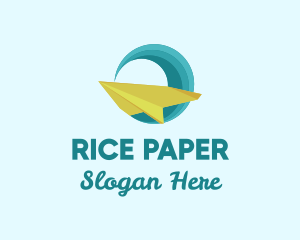 Paper Plame Wave logo design