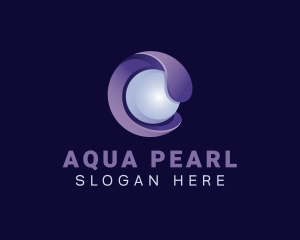 3d Tech Pearl Sphere logo design