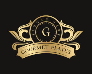 Floral Meal Plate logo design
