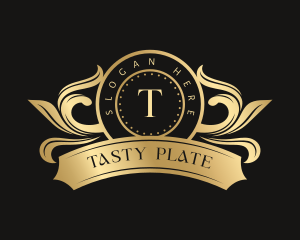 Floral Meal Plate logo design