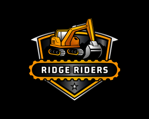 Construction Excavator Digger logo design