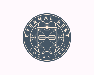 Christian Spiritual Cross logo design