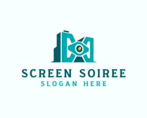 Geometric Camera Photography logo design