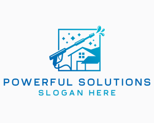 Power Wash Clean House logo design