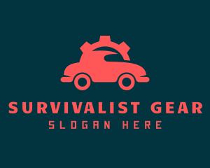 Red Cog Automobile logo design