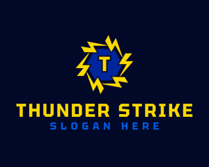 Thunder Bolt Electric logo design