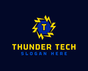 Thunder Bolt Electric logo design