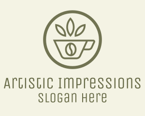 Coffee Bean Leaves logo design