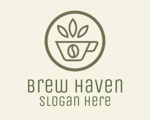 Coffee Bean Leaves logo design