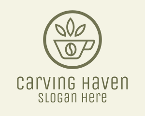 Coffee Bean Leaves logo design