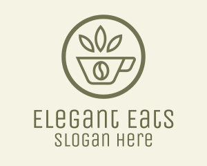 Coffee Bean Leaves logo design