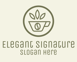 Coffee Bean Leaves logo design