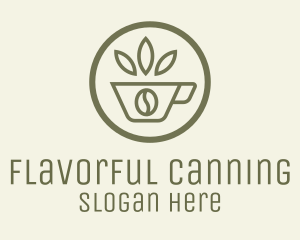 Coffee Bean Leaves logo design