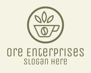 Coffee Bean Leaves logo design