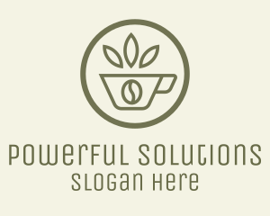 Coffee Bean Leaves logo design