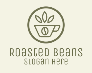 Coffee Bean Leaves logo design