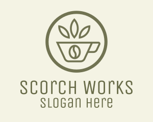 Coffee Bean Leaves logo design