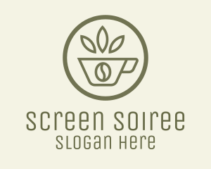 Coffee Bean Leaves logo design