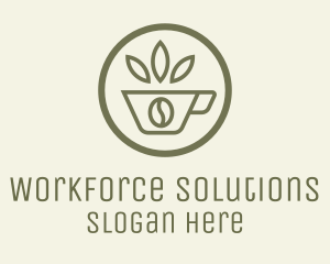 Coffee Bean Leaves logo design